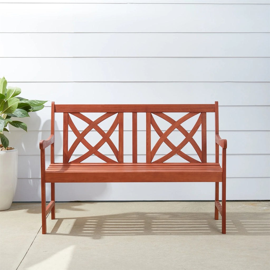 Outdoor Patio Wood Garden Bench N699395