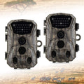 2 Pack 18MP 1080P Game Hunting Scouting Camera with 3 Infrared Sensors Motion Activated Night Vision 2.4" LCD M497