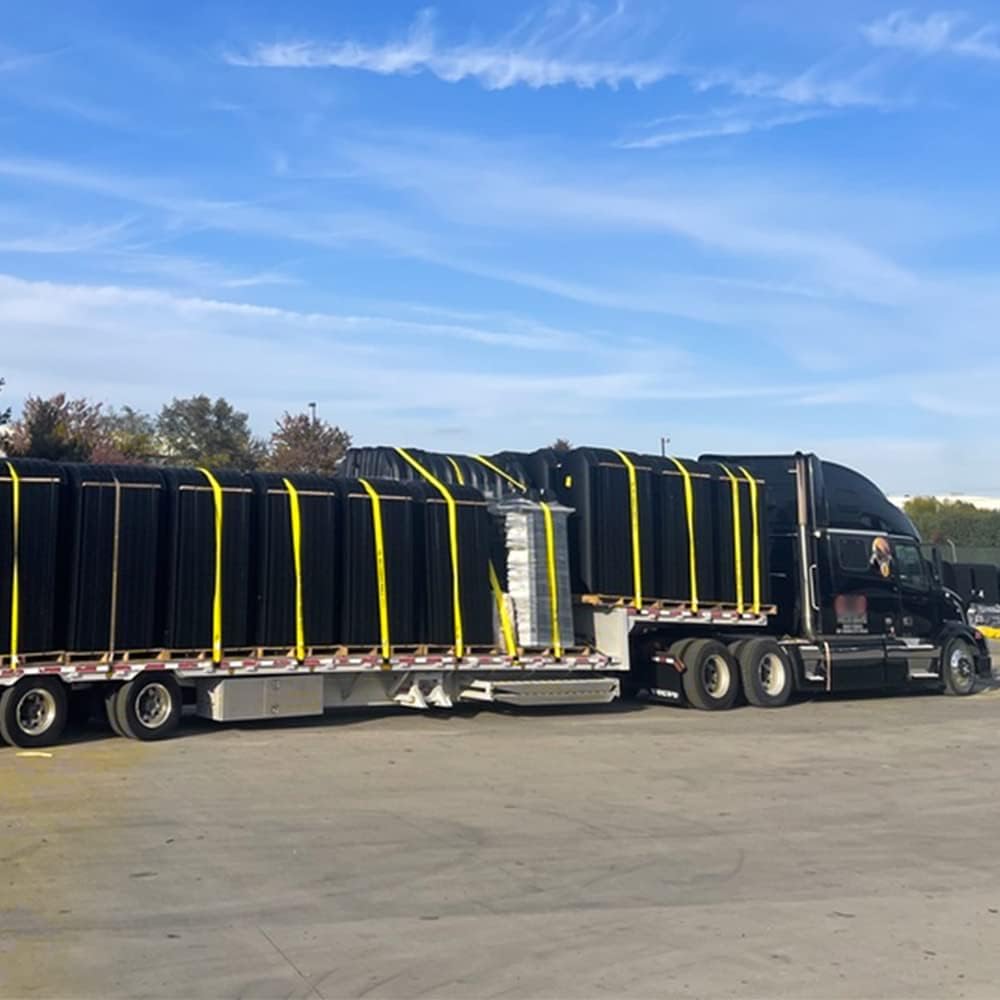 10 Winch Straps, 4 x30' Flatbed Trailer Tie Downs with Flat Hooks S72477