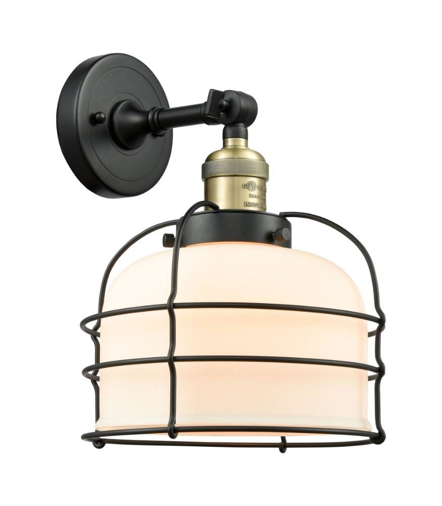 1 Light Semi-Flush Mount Black Antique Brass P427796