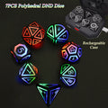 LED Glow Dice Set with Charging Case S21262