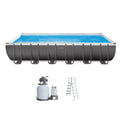 Rectangular Frame Pool with Sand Filter Pump I42608