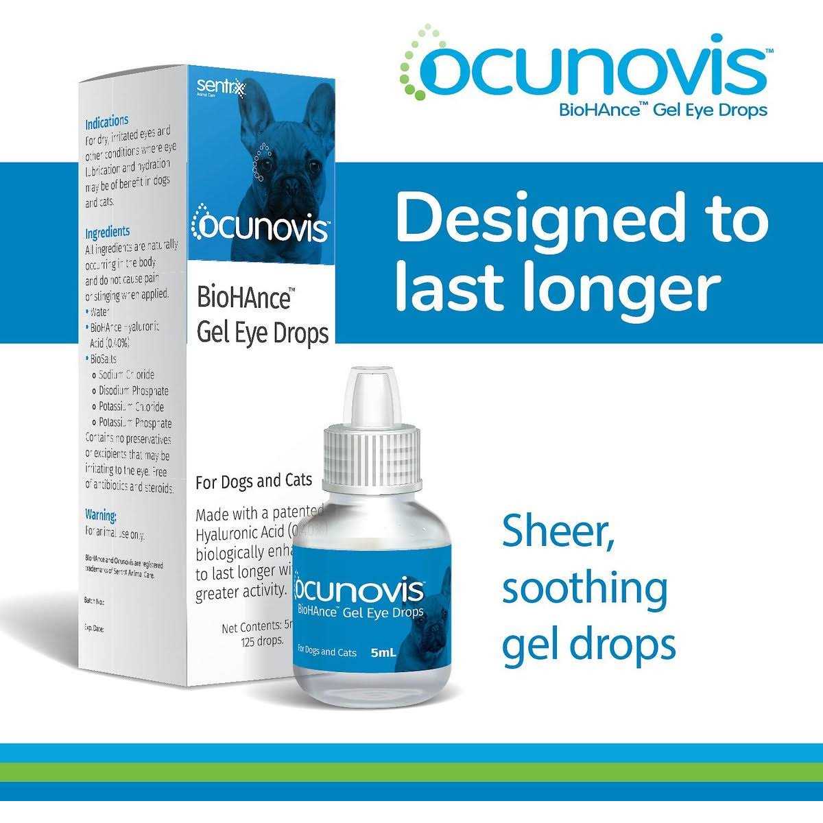 Gel Eye Drops for Dogs and Cats E5133