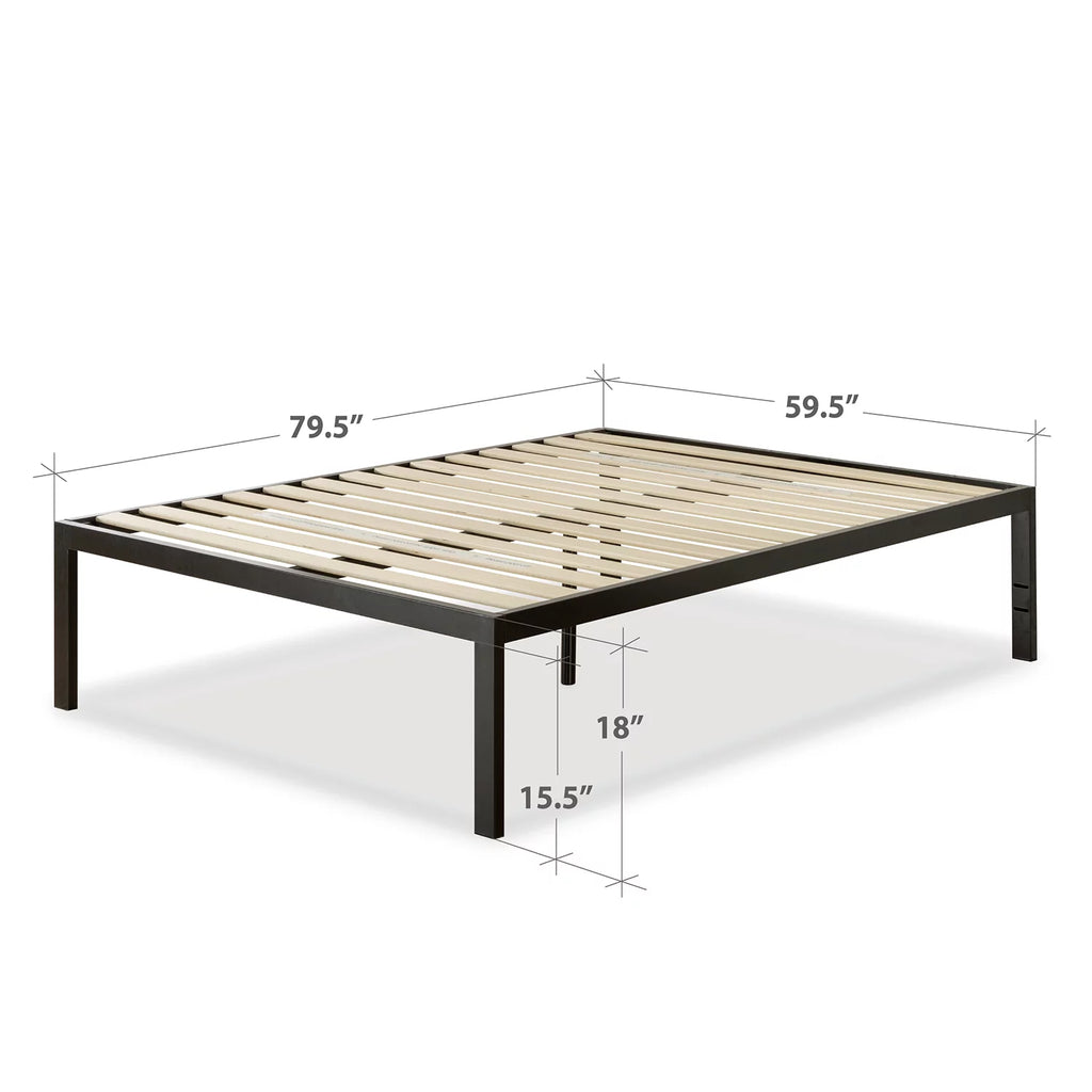 18" Metal Platform Bed Frame, Queen F361568