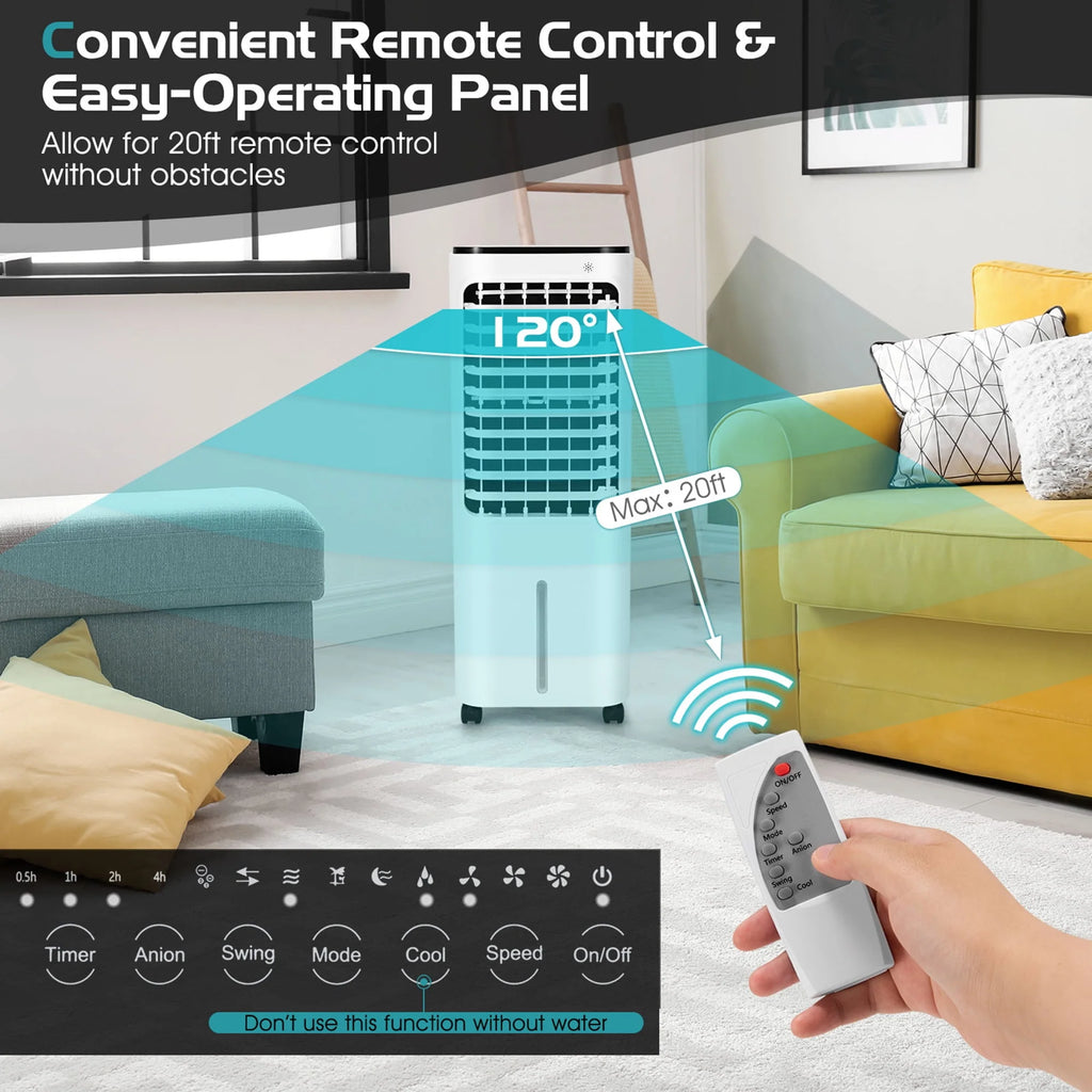 Portable Evaporative Air Cooler with Remote Control O110