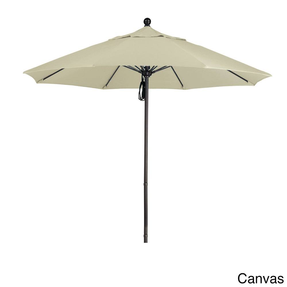 9 Ft Fiberglass Market Umbrella Pulley Open Bronze T905045