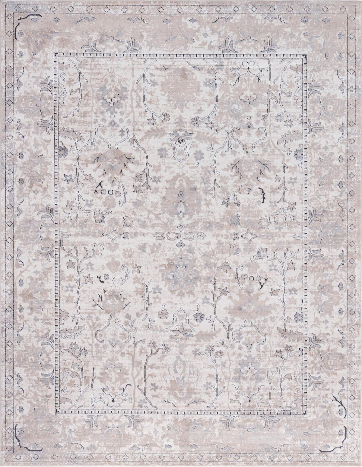 Ivory Low-Pile Rug P84964