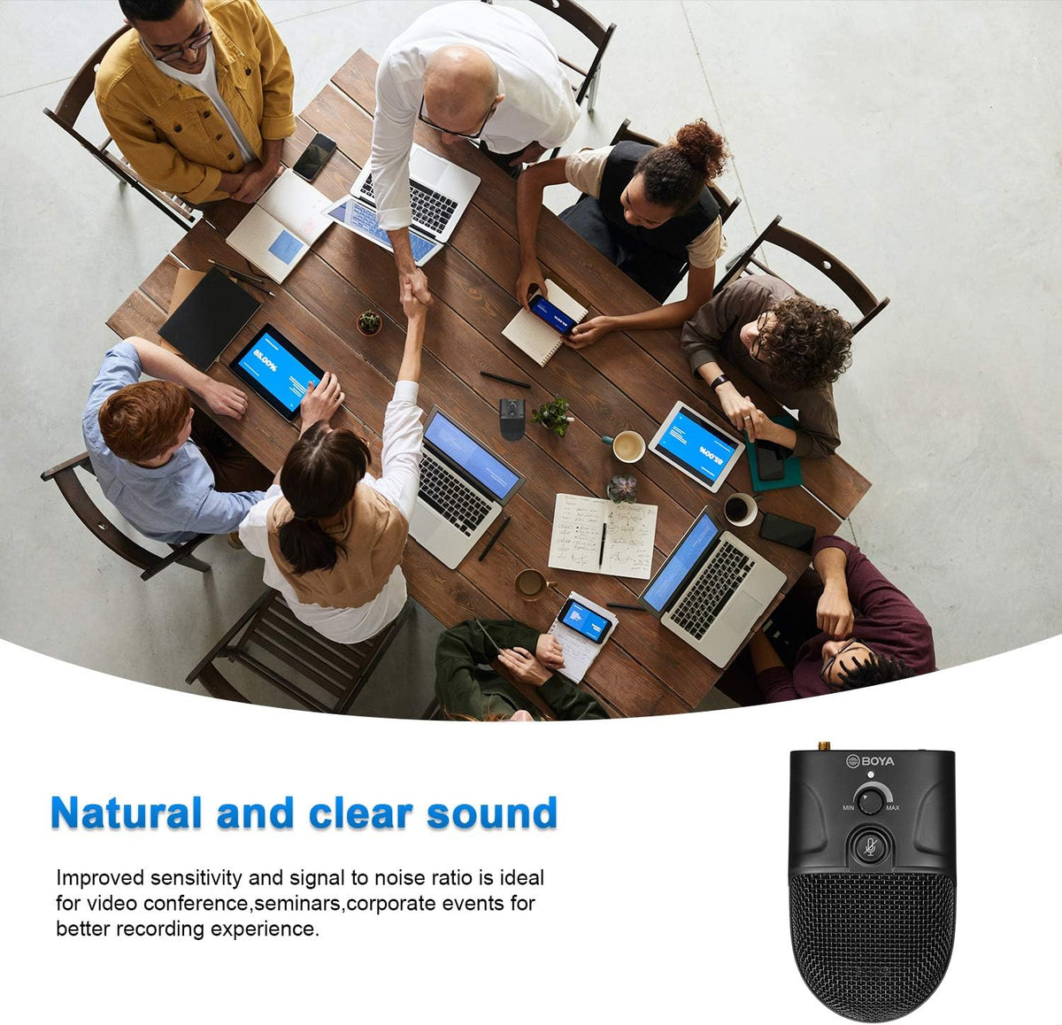 2.4GHz Wireless Omnidirectional USB Conference Microphone W46519