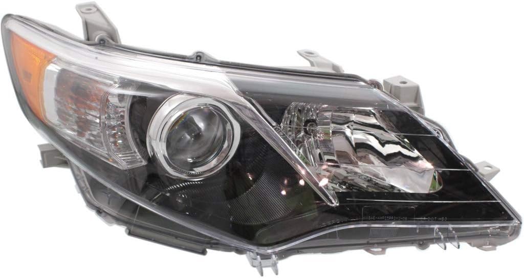 Passenger Side Headlight for Toyota Camry 2012-2014 with Bulbs O93360