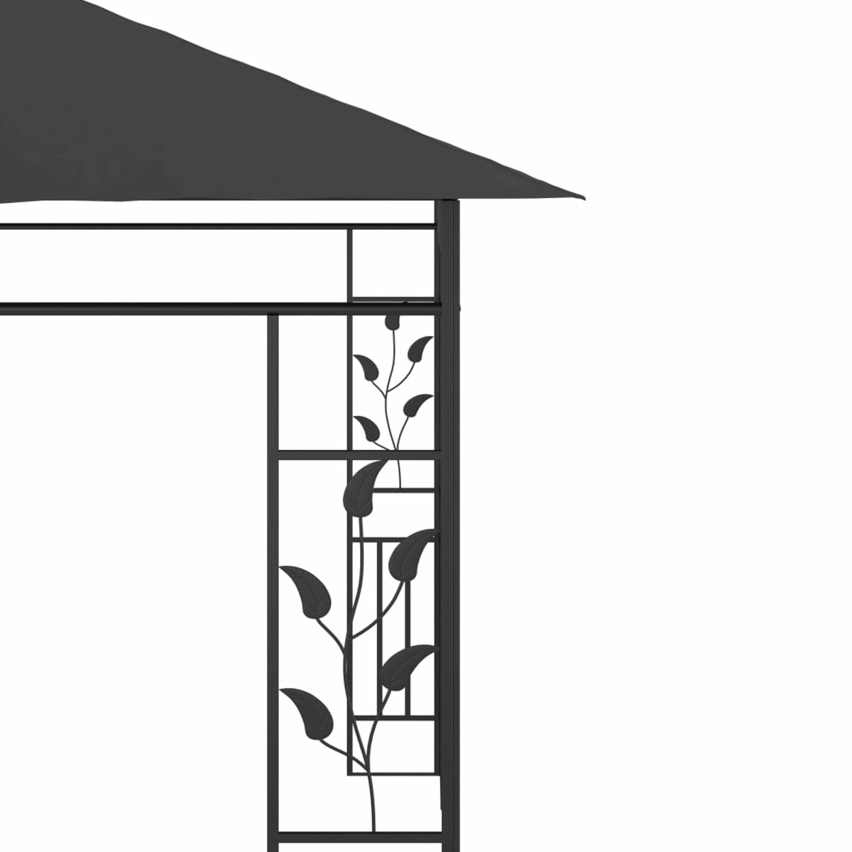 Anthracite Gazebo with Mosquito Net D28621