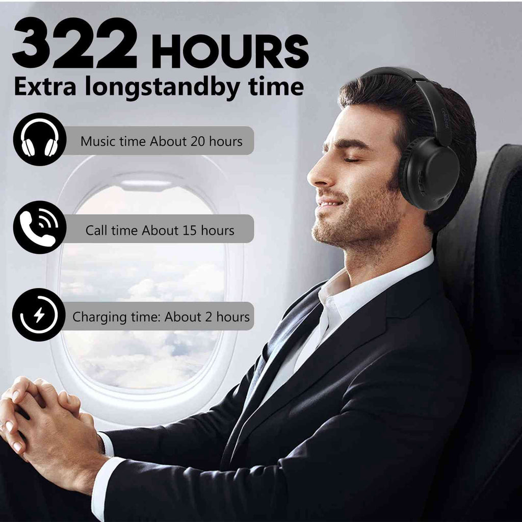 Wireless Bluetooth Over The Ear Headphones with Mic F370