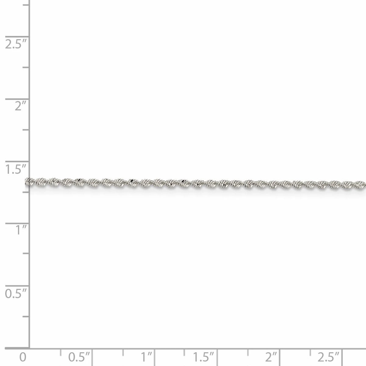 Sterling Silver Twisted Herringbone Chain D784628