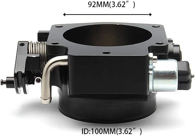 92mm Aluminum Throttle Body with TPS IAC Black U457