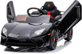 12V Licensed Lamborghini Aventador Battery Powered Sports Car Toy - Black D523