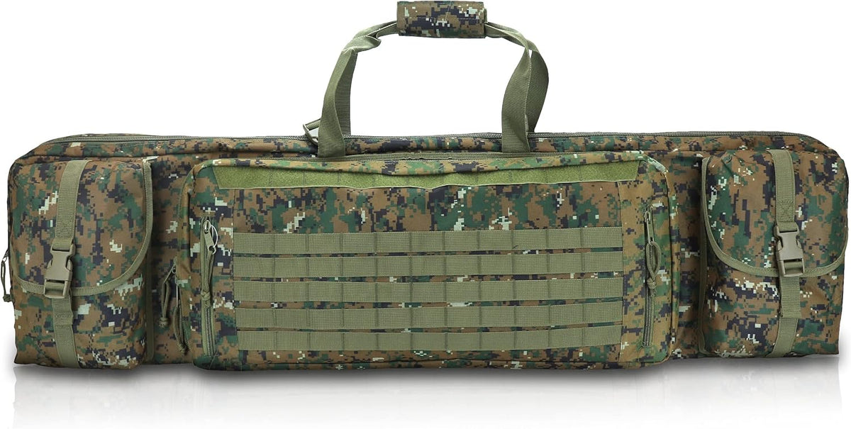 Tactical Double Rifle Case with Pistol Storage P1444