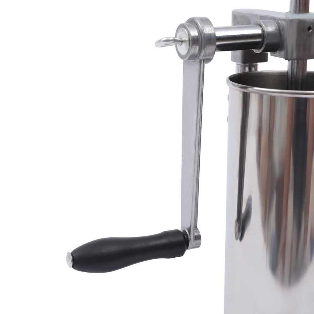 3L Manual Sausage Stuffer Stainless Steel Vertical Sausage Maker with 8 Tubes Z620934