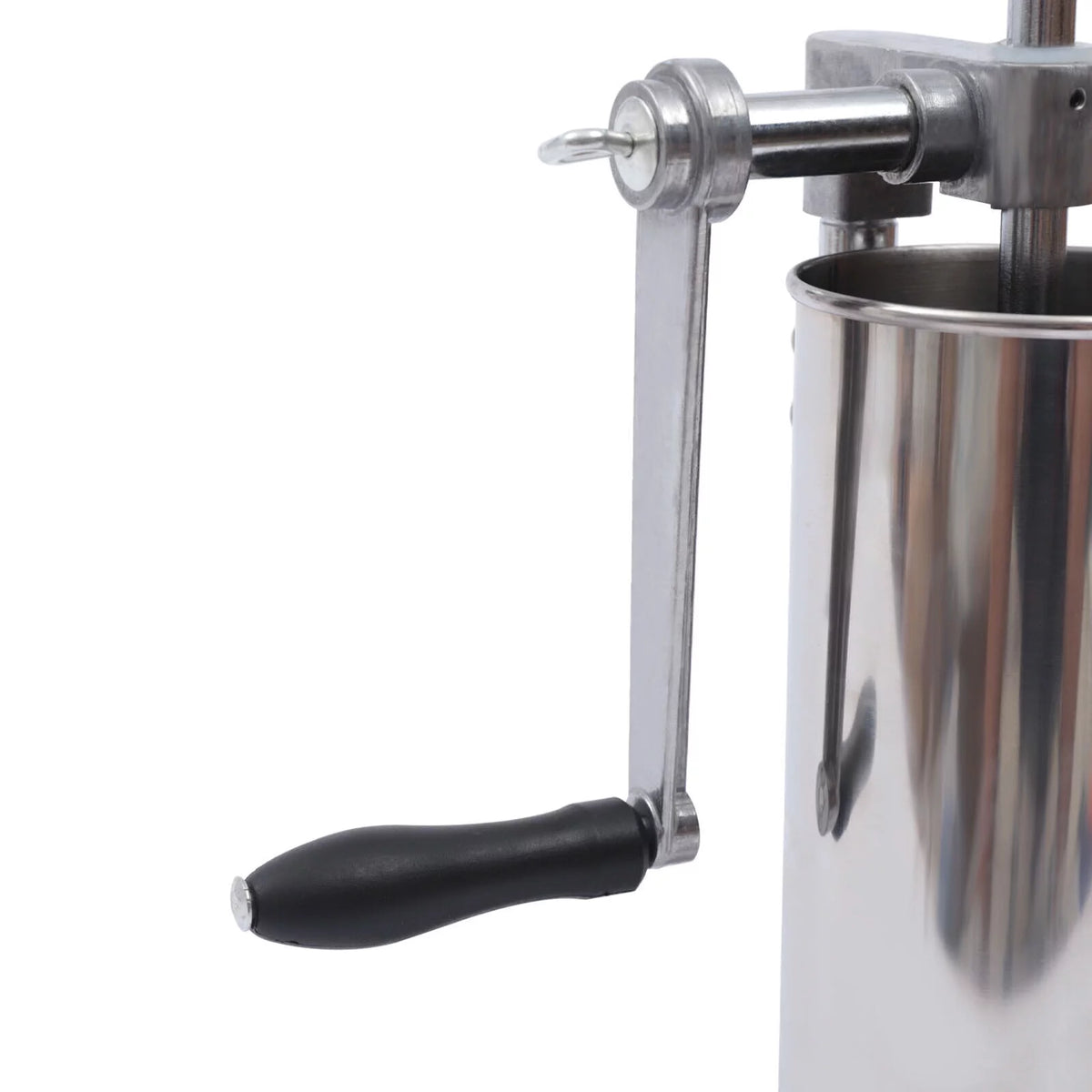 3L Manual Sausage Stuffer Stainless Steel Vertical Sausage Maker with 8 Tubes Z620934