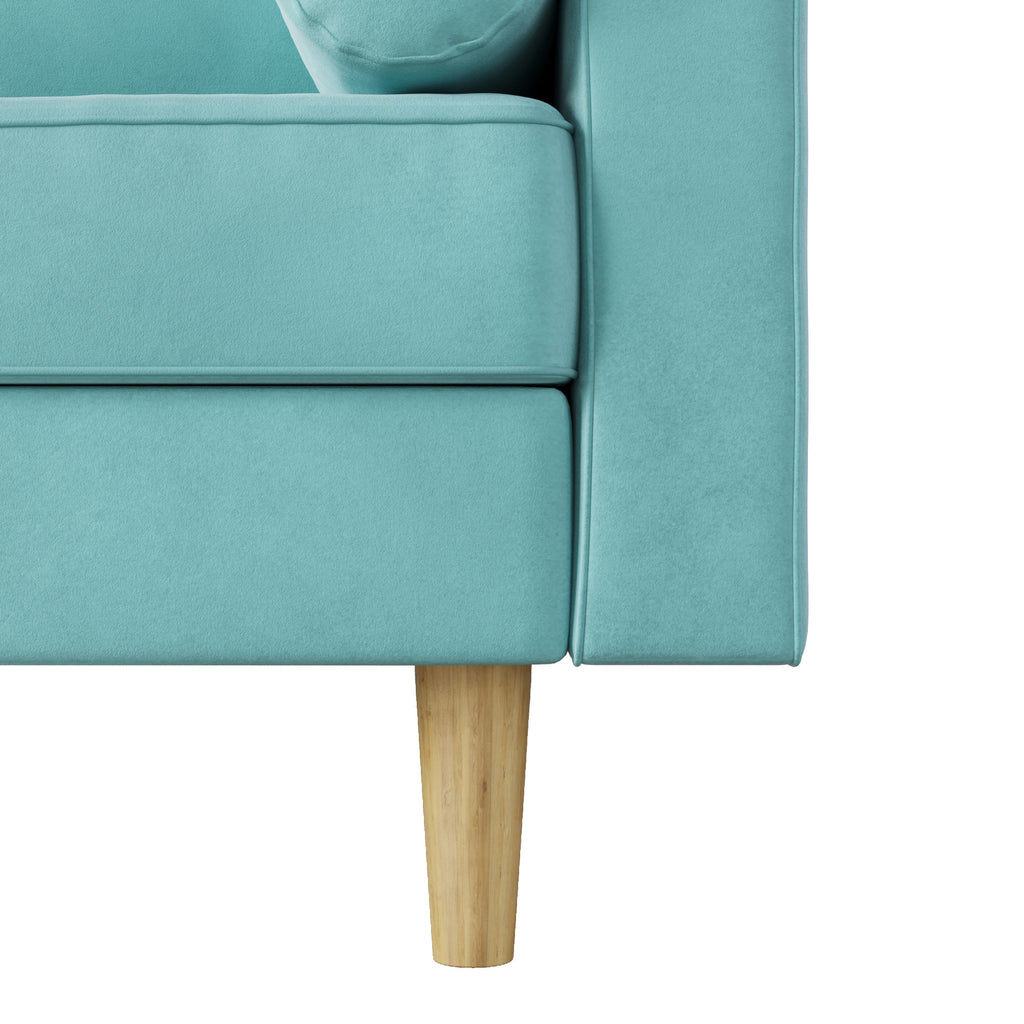 Modern Green Velvet Double Seat Sofa Z6501