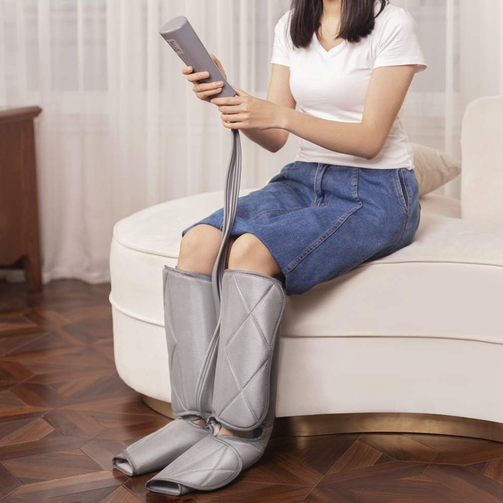Air Compression Foot and Calf Massage Machine with Heat M4658