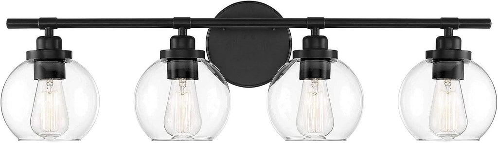 Satin Nickel 4-Light Bathroom Vanity Light Z353934