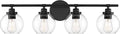 Satin Nickel 4-Light Bathroom Vanity Light Z353934