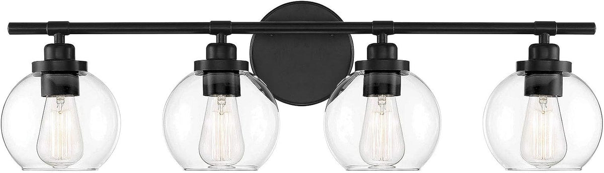 Satin Nickel 4-Light Bathroom Vanity Light Z353934