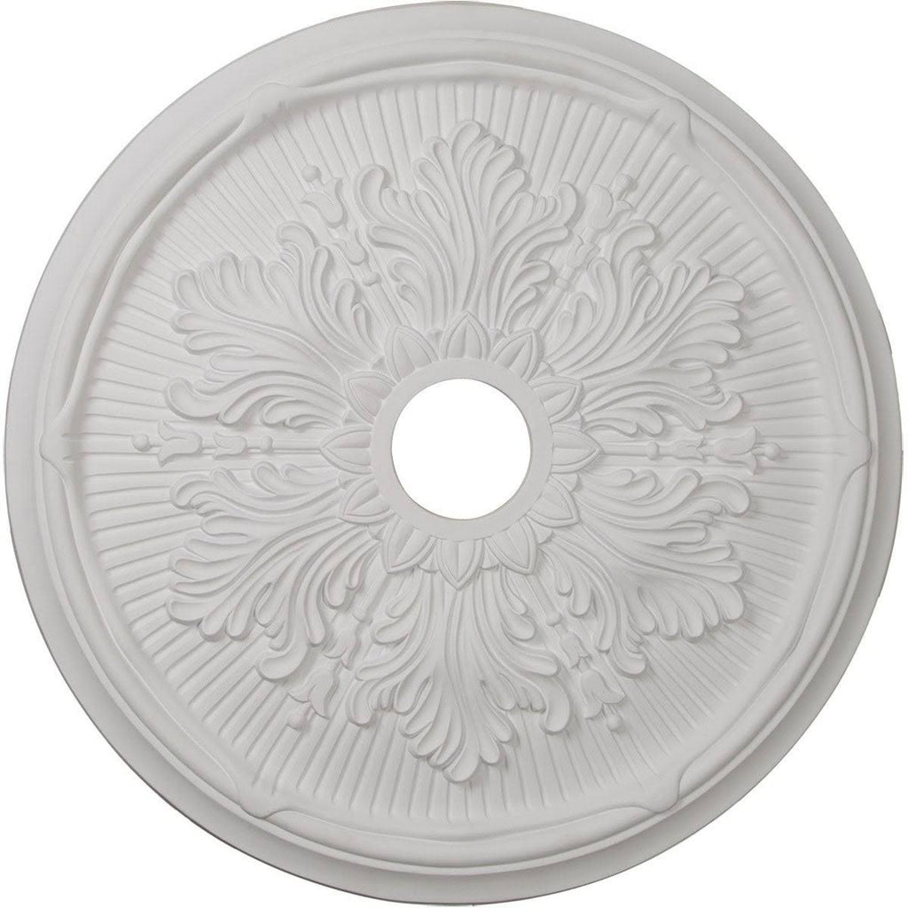 Hand-Painted Steel Gray Ceiling Medallion O624