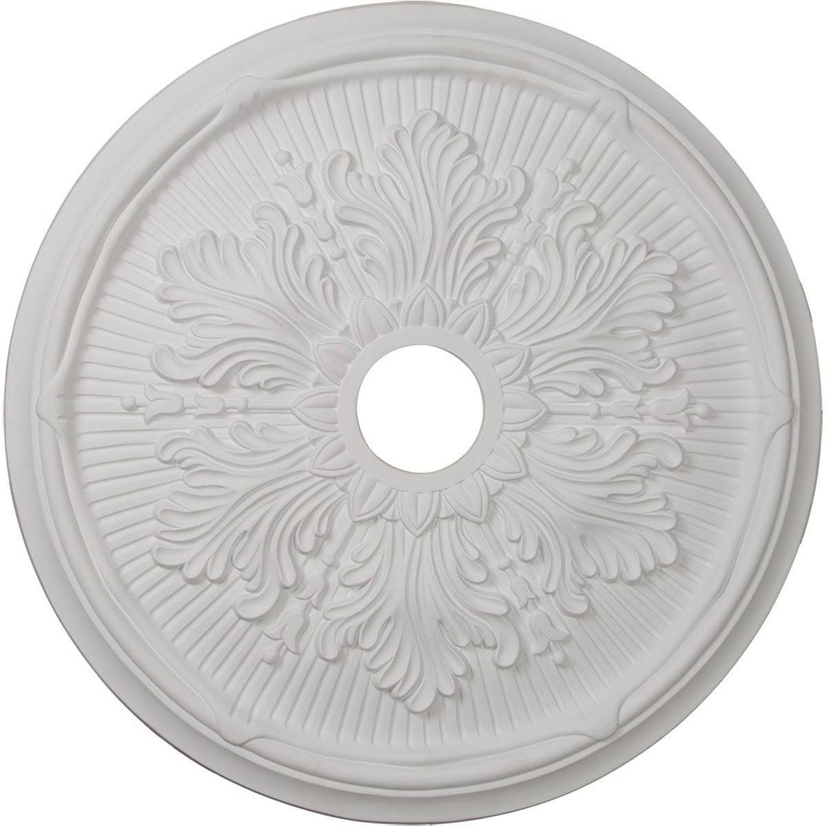 Hand-Painted Steel Gray Ceiling Medallion O624