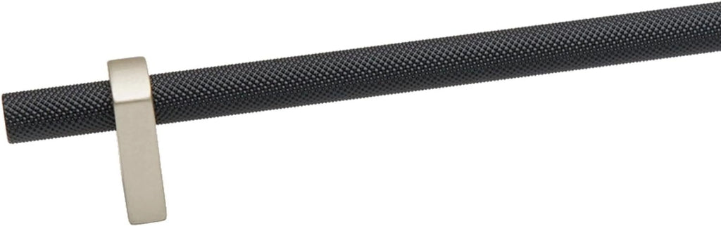 24" Center To Center Knurled Bar Appliance Pull Matte Black M397