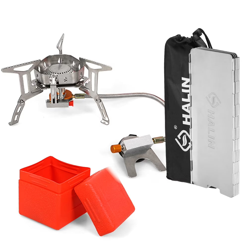 Ultralight Portable Camping Stove with Windshield, 3500W M512