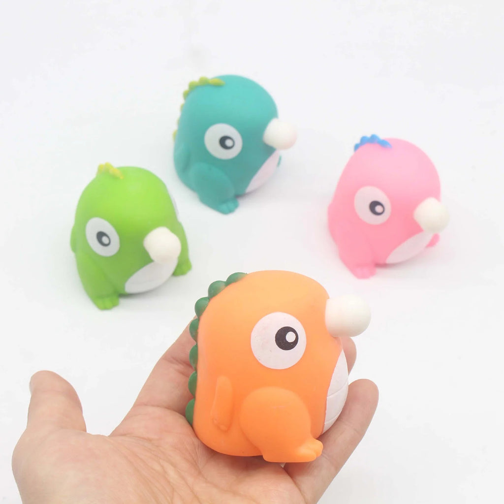 Dinosaur Squeeze Toy Blowing Balloon Soft TPR Stress Relief Toy P79522