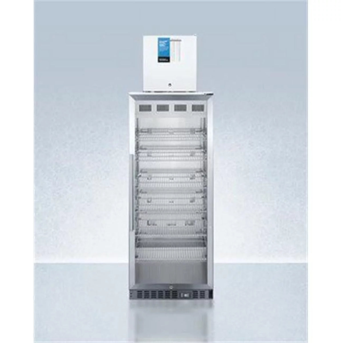 12.4 cu. ft. Stacked Glass Door Refrigerator with Freezer Z14745