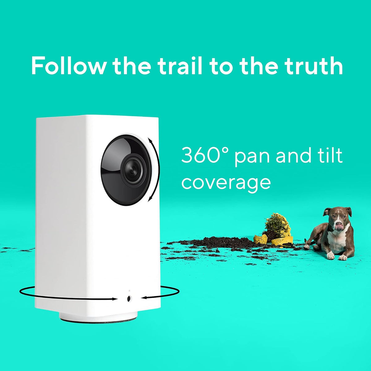 1080p Pan/Tilt/Zoom Indoor Camera with 32GB MicroSD Card D3854