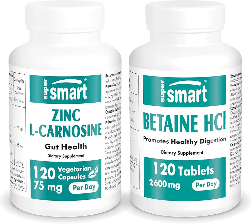 Zinc L-Carnosine + Betaine HCl Vegetarian Capsules R74571