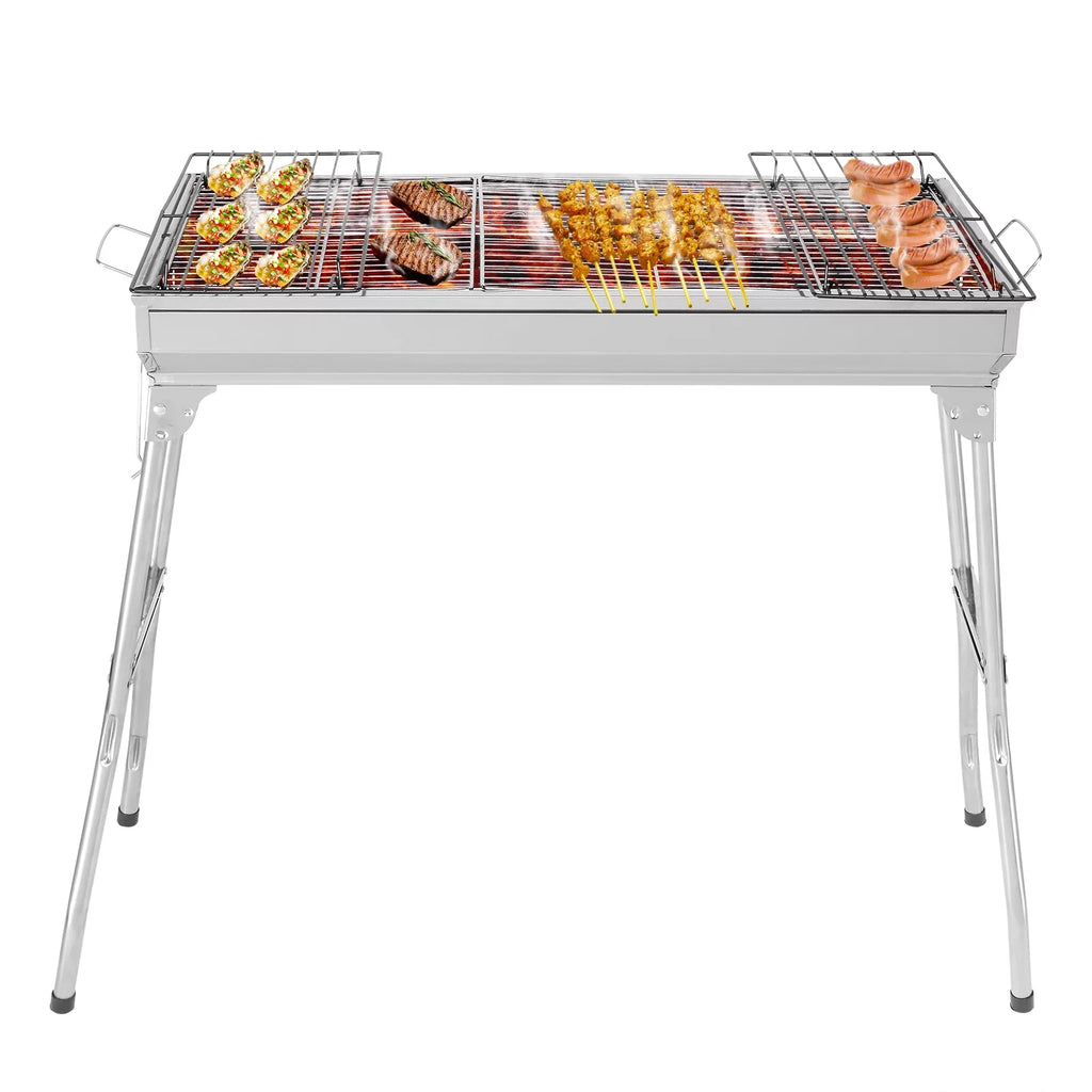 28'' Stainless Steel Charcoal BBQ Grill J939969