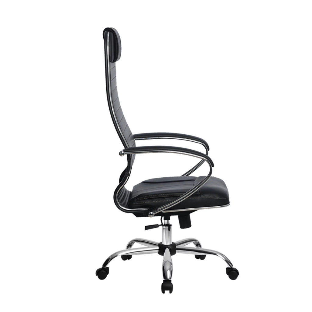 Black High Back Executive Office Chair with Adjustable Headrest and Armrests K12062
