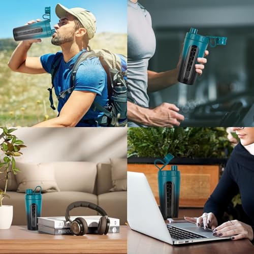28 oz Stainless Steel Protein Shaker Bottle V105291