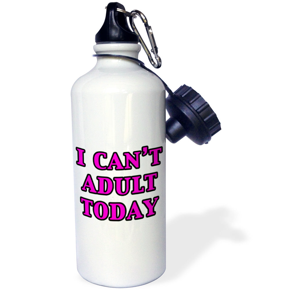 Pink Straw Water Bottle, 21-ounce B617419