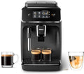 Black Fully Automatic Espresso Machine with Ceramic Grinder R385