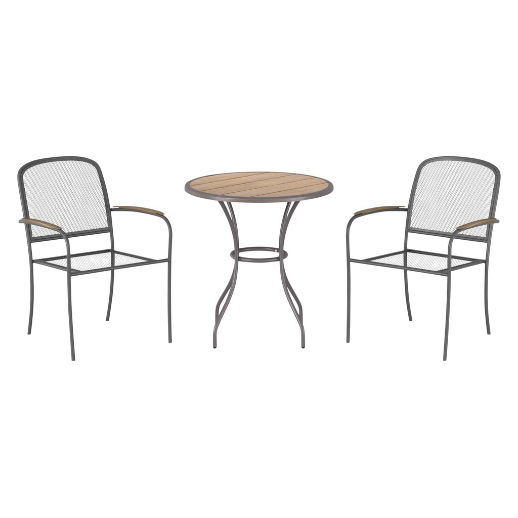 3PC Gray Frame Bistro Patio Set B740
