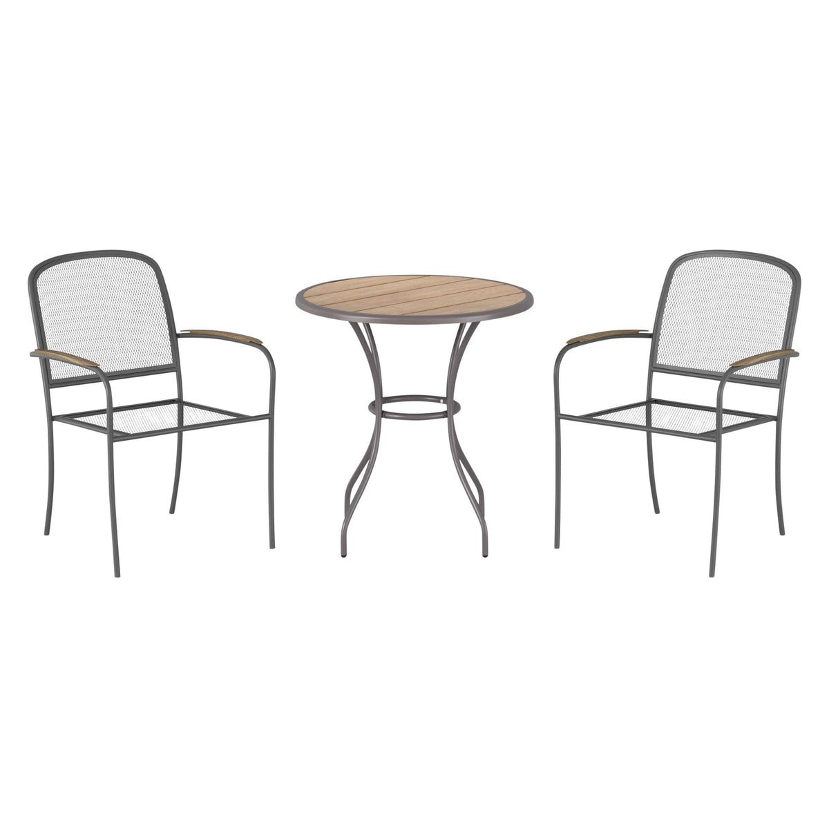 3PC Gray Frame Bistro Patio Set B740