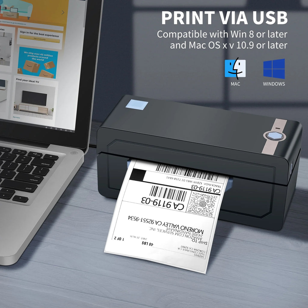 4''x6'' Bluetooth Thermal Label Printer W6163