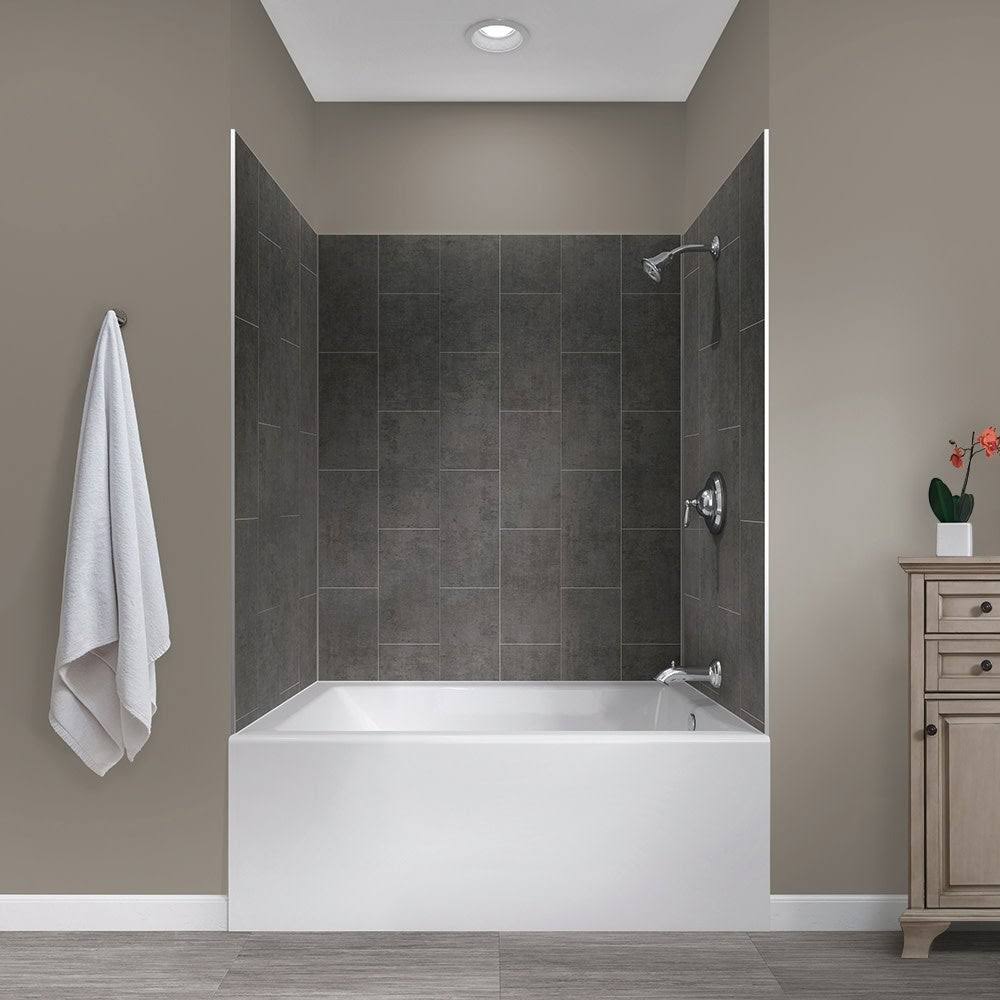 Five Panel Alcove Shower - Carrara White S311499