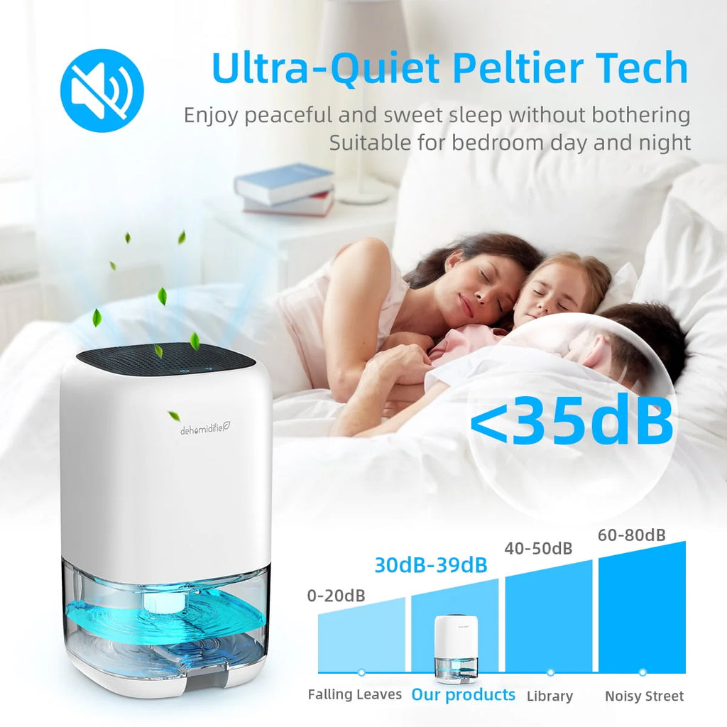 Portable Ultra Quiet Dehumidifier 1000ML T69117