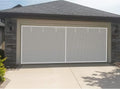 16x7Ft White Magnetic Closure Fiberglass Mesh Garage Screen Doors Pack of 2 P595651