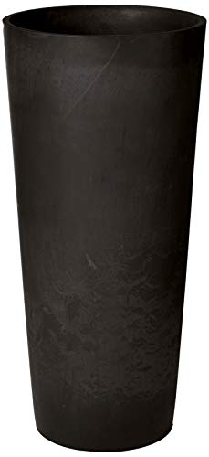 Black Tall Round Planter, 13 by 13 by 28-Inch S88944