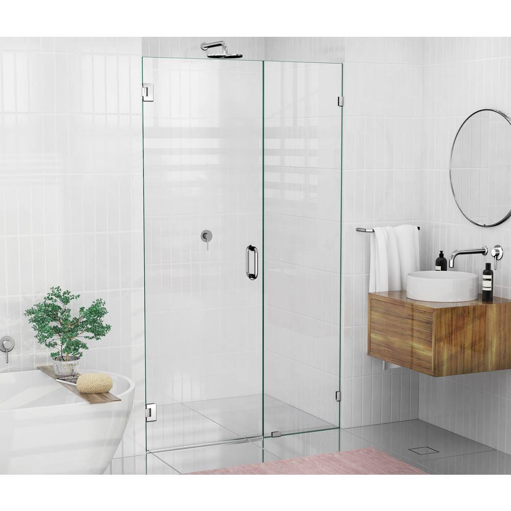 Chrome Frameless Hinged Shower Door Z469287
