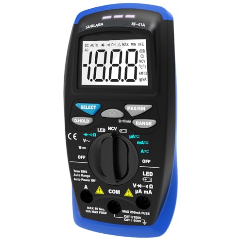 Digital Multimeter TRMS 6000 Counts Auto-Ranging Tester I46167