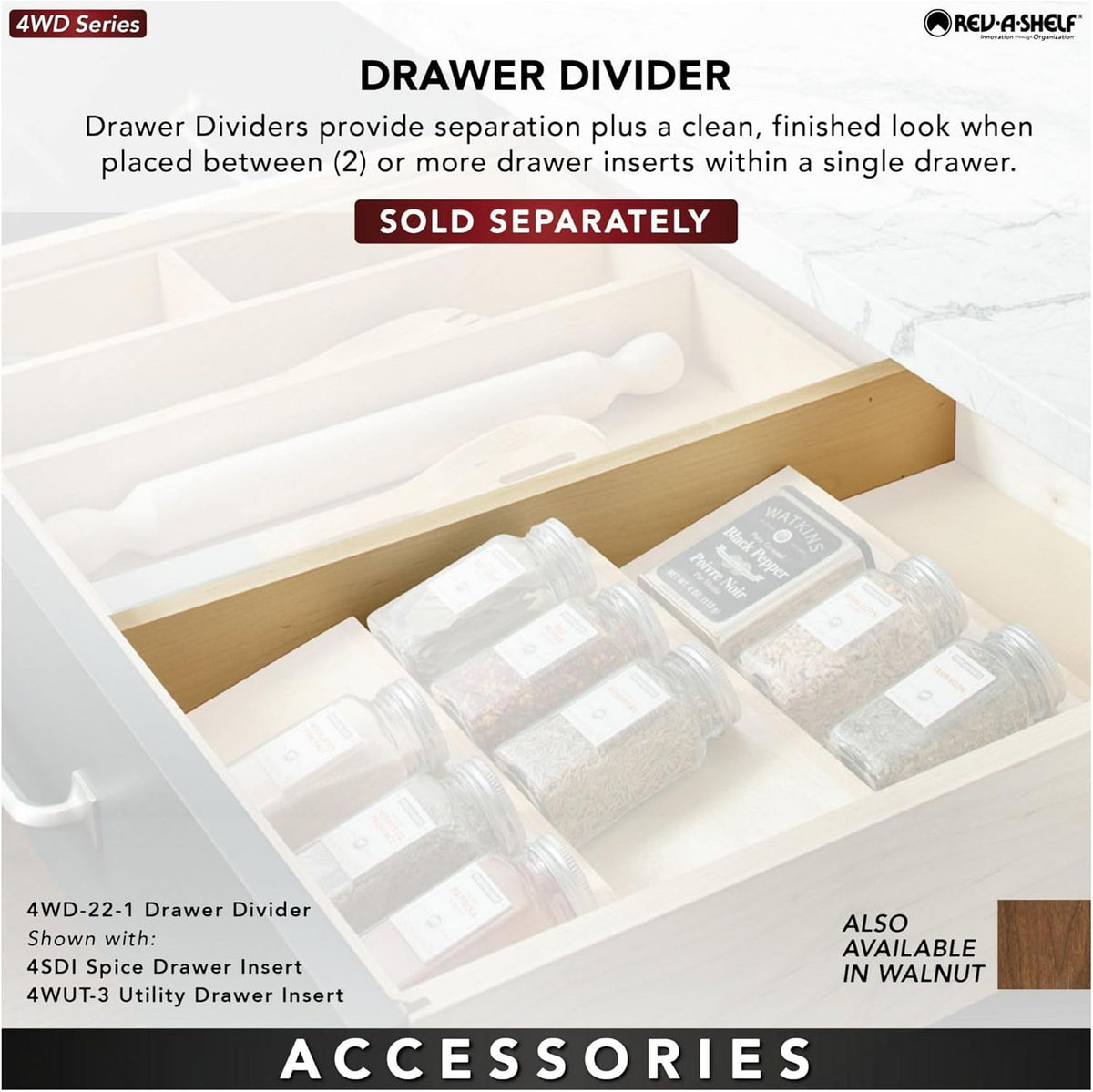 Natural Maple Wood Knife Block Drawer Insert Organizer X26157