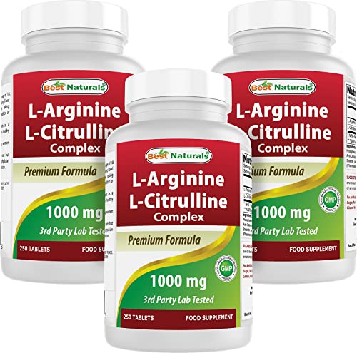 L-Arginine L-Citruline Complex Tablets, 250 Count K9532
